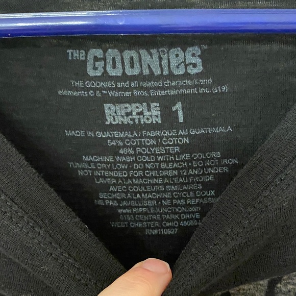 Black Goonies T-Shirt - Picture 4 of 5